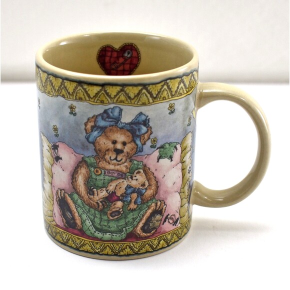 Boyds Bears Baby Mug..So Fresh From God Love Us Dickens Quote 1999 Pottery Works - Picture 3 of 6